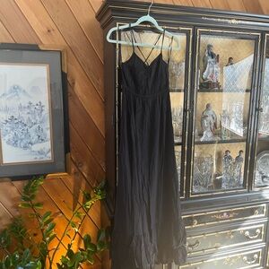 American Eagle Outfitters Black Maxi Dress